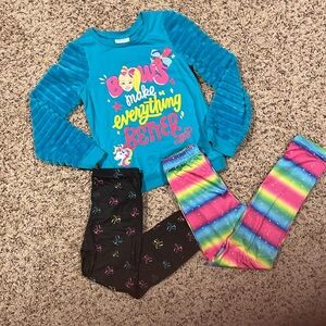 🆑FINAL PRICE‼️ Girls size 6/6x Nickelodeon JoJo Siwa matching set
